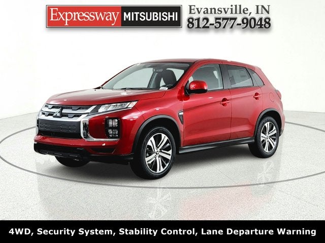 2026 Mitsubishi Outlander Sport ES in Red Diamond — front three-quarter view