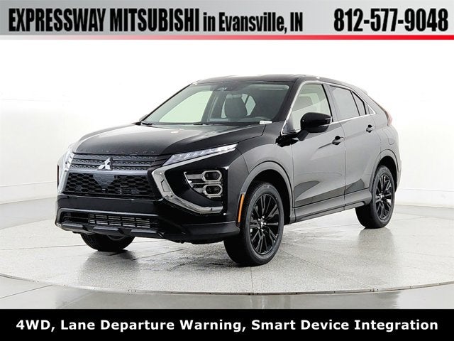 2026 Mitsubishi Eclipse Cross LE in Labrador Black Pearl — front three-quarter view