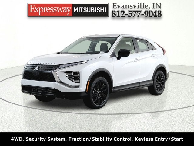 2026 Mitsubishi Eclipse Cross LE in White Diamond — front three-quarter view